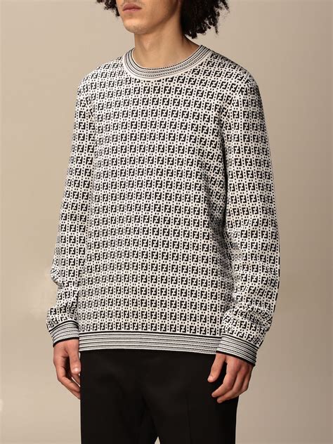 fendi pullover herren grau|Men's Fendi Designer Sweaters .